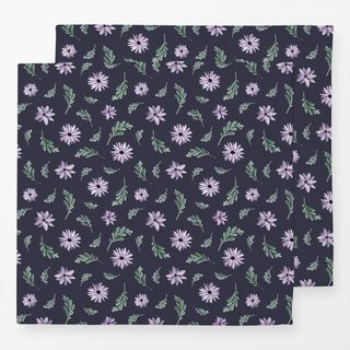 Servietten Watercolor Florals Aubergine