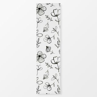 Tischläufer Black And White Florals