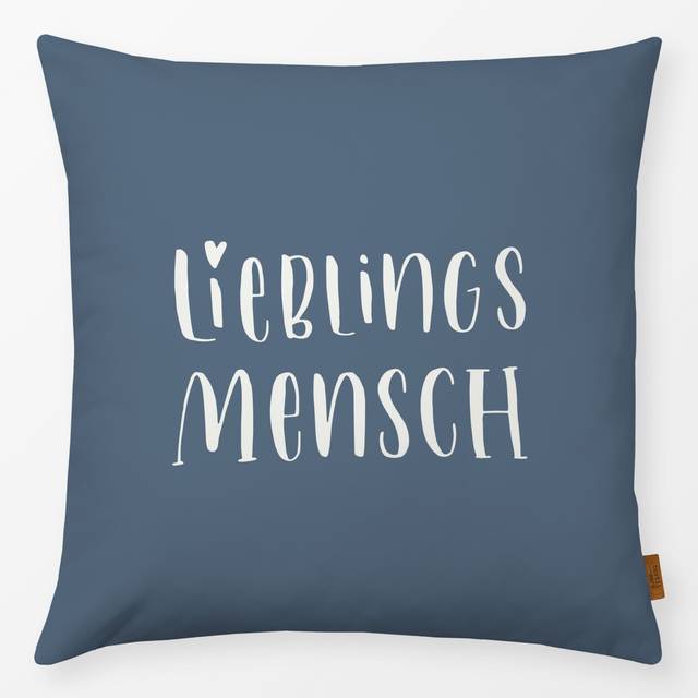 KissenLieblingsmensch dunkelblau
