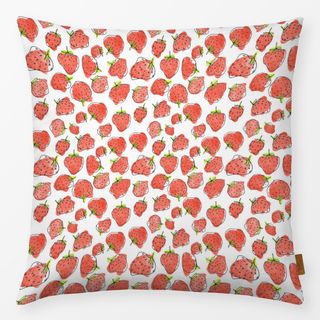 Kissen Erdbeeren Muster