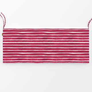 Bankauflage Aquarell Streifen Viva Magenta