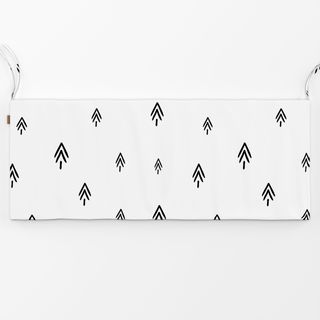 Bankauflage Tanne Striche white