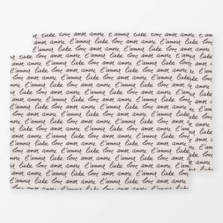 Tischset Words of Love Black & White