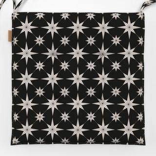 Sitzkissen Boho Paper Stars black
