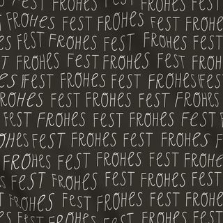 Meterware Frohes Fest charcoal