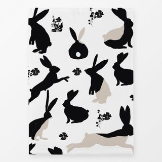 Geschirrtücher Osterhasen gefärbt Beige