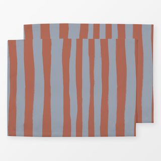 Tischset Nordic Christmas Stripes Red