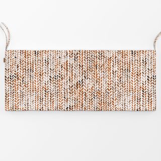 Bankauflage Knitting texture Terracotta