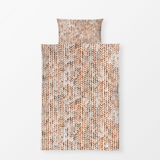 Bettwäsche Knitting texture Terracotta