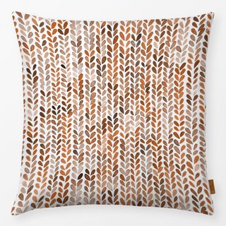 Kissen Knitting texture Terracotta