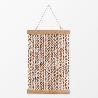 Textilposter Knitting texture Terracotta