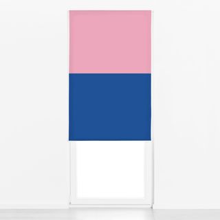 Raffrollo Colorblocking Pink&Blau