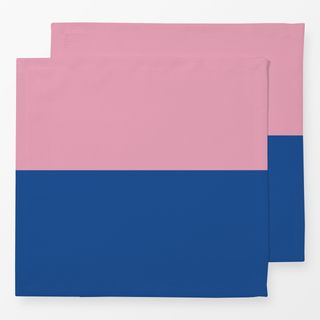 Servietten Colorblocking Pink&Blau