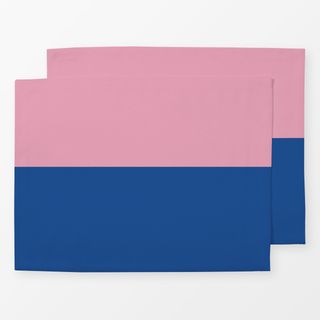 Tischset Colorblocking Pink&Blau
