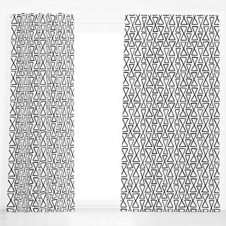 Dekovorhang Hourglass black and white