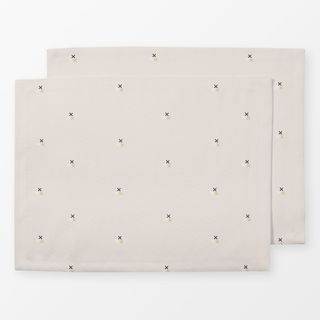 Tischset Kreuzstich Beige