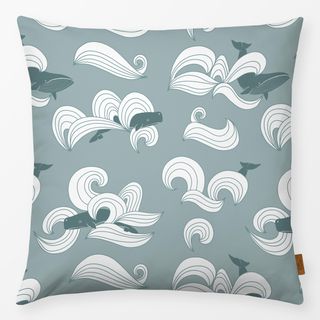 Kissen Deep Waves Grey