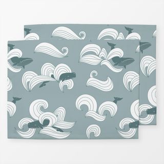 Tischset Deep Waves Grey