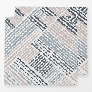 Servietten Zick-Zack Streifen Diagonal
