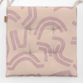 Sitzkissen Shapes and Lines Peach Pink