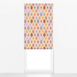 Raffrollo Rhombus Ikat Colorful