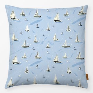 Kissen Segelboote Blau