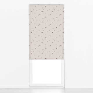 Raffrollo Mistelzweige beige braun