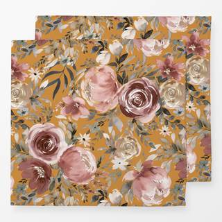 Servietten Pastel Peony Rose Mustard
