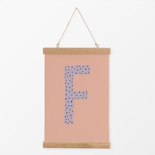 Textilposter Buchstabenmotiv F