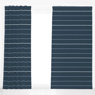 Dekovorhang Cozy Stripes Navy