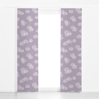 Flächenvorhang Line Art | Dots | lavender