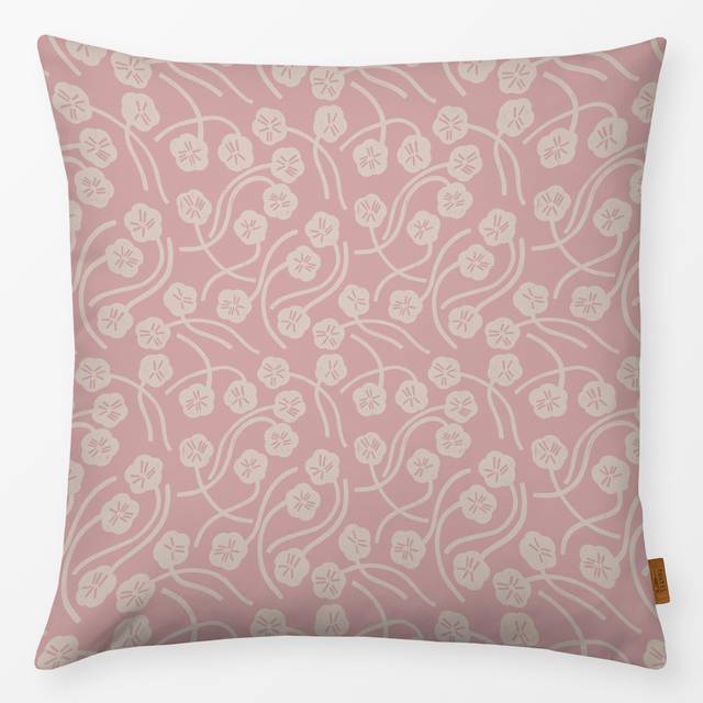 Kissen Swirling Flowers rosé
