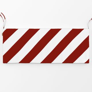 Bankauflage Diagonale Streifen Rot & Weiss