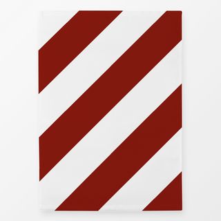 Geschirrtücher Diagonale Streifen Rot & Weiss